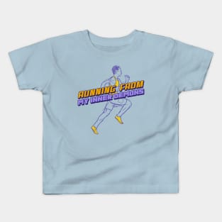 Running From My Inner Demons Funny Running Kids T-Shirt